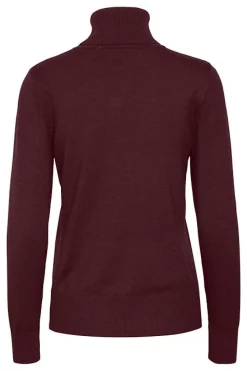 Store Saint Tropez Mila Rollneck Pullover - Tawny Port Melange Antal