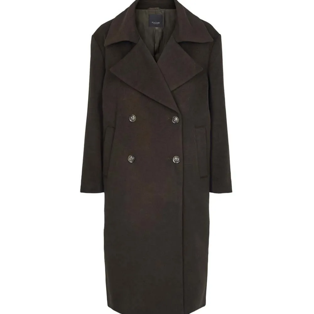Fashion SAND Copenhagen Anke Cashmere Coat - Oliven Antal