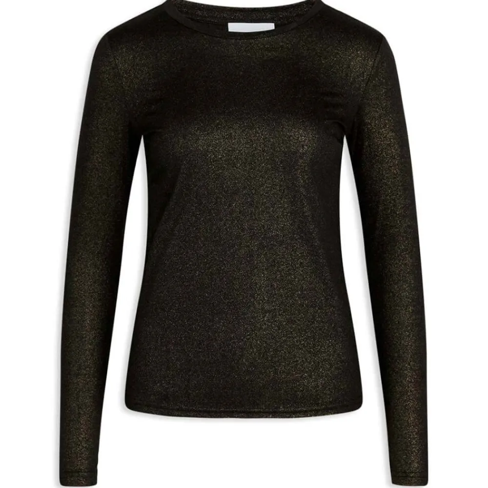 Fashion Sisters Point Veya Ls Blouse - Black Antal