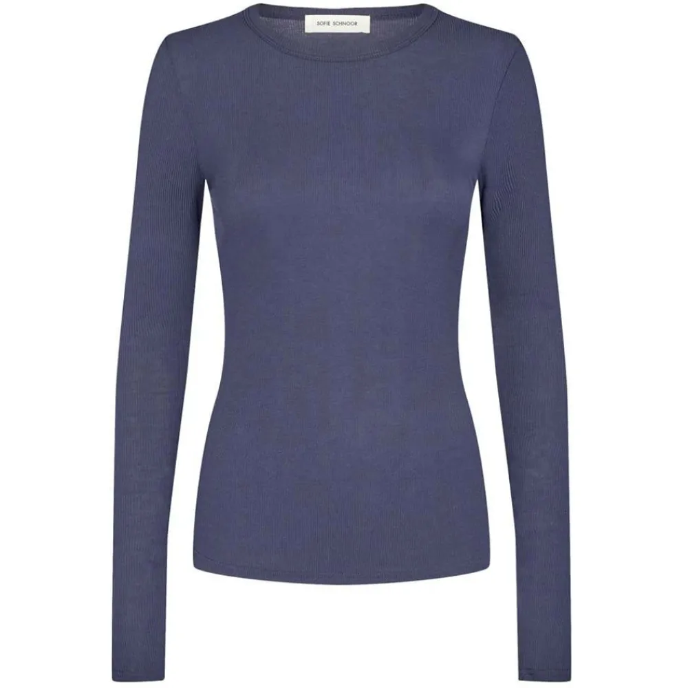 Store Sofie Schnoor T-Shirt Long Sleeve - Dark Blue Antal