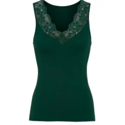 Shop Tim & Simonsen Tim & Simonosen Belen V-Lace Top - Verdescuro Antal