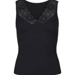 Outlet Tim & Simonsen Tim & Simonsen Belen V- Lace Top - Black Antal