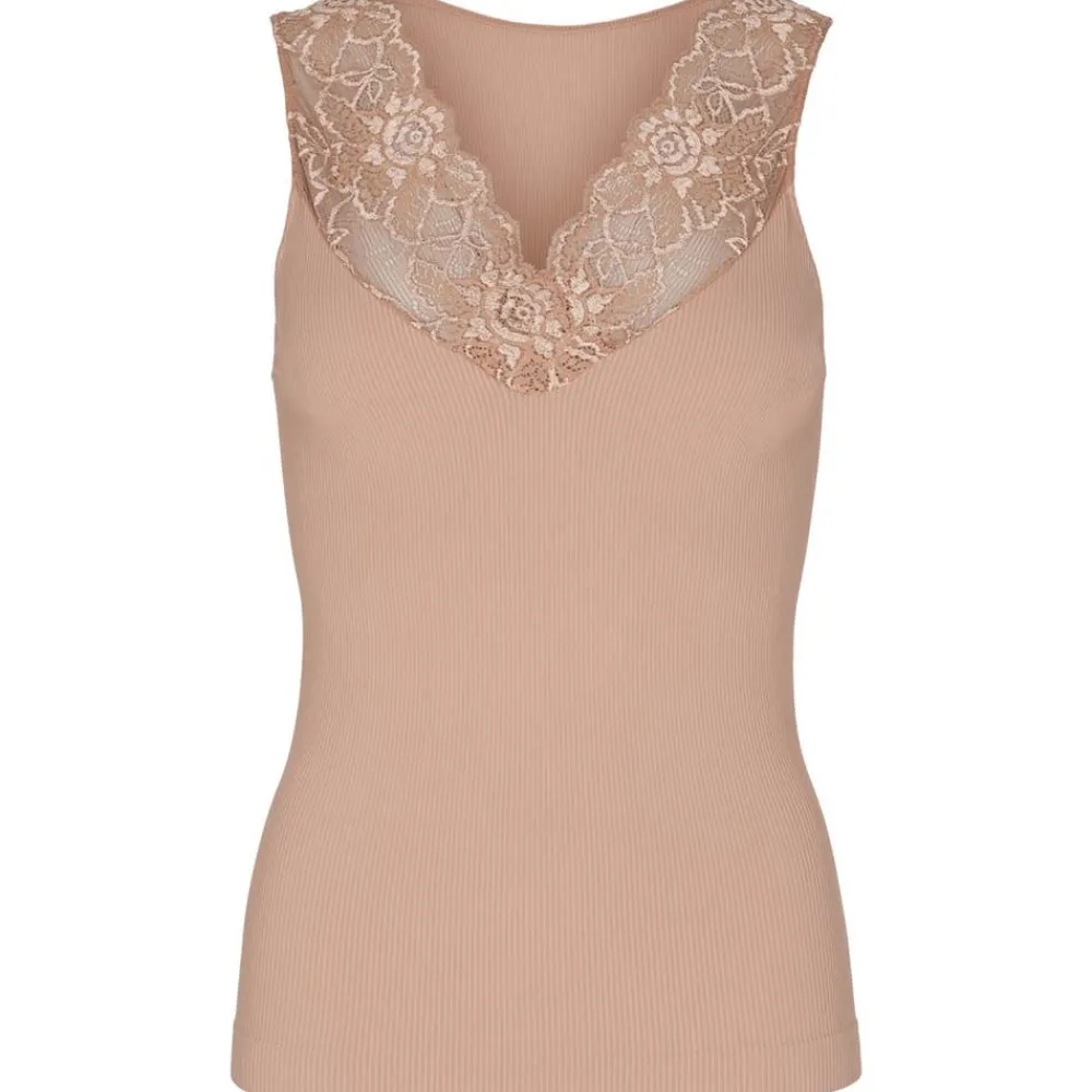 Hot Tim & Simonsen Tim & Simonsen Belen V- Lace Top - Nude Antal