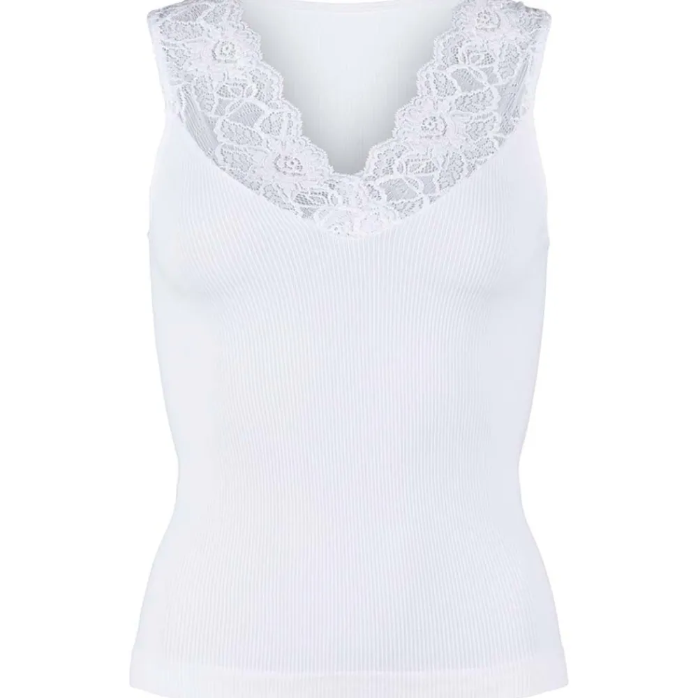 Clearance Tim & Simonsen Tim & Simonsen Belen V-Lace Top - White Antal