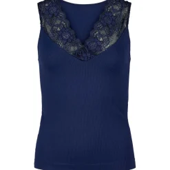 Store Tim & Simonsen Tim & Simonsen Belen V-Lace Top - Marine Antal