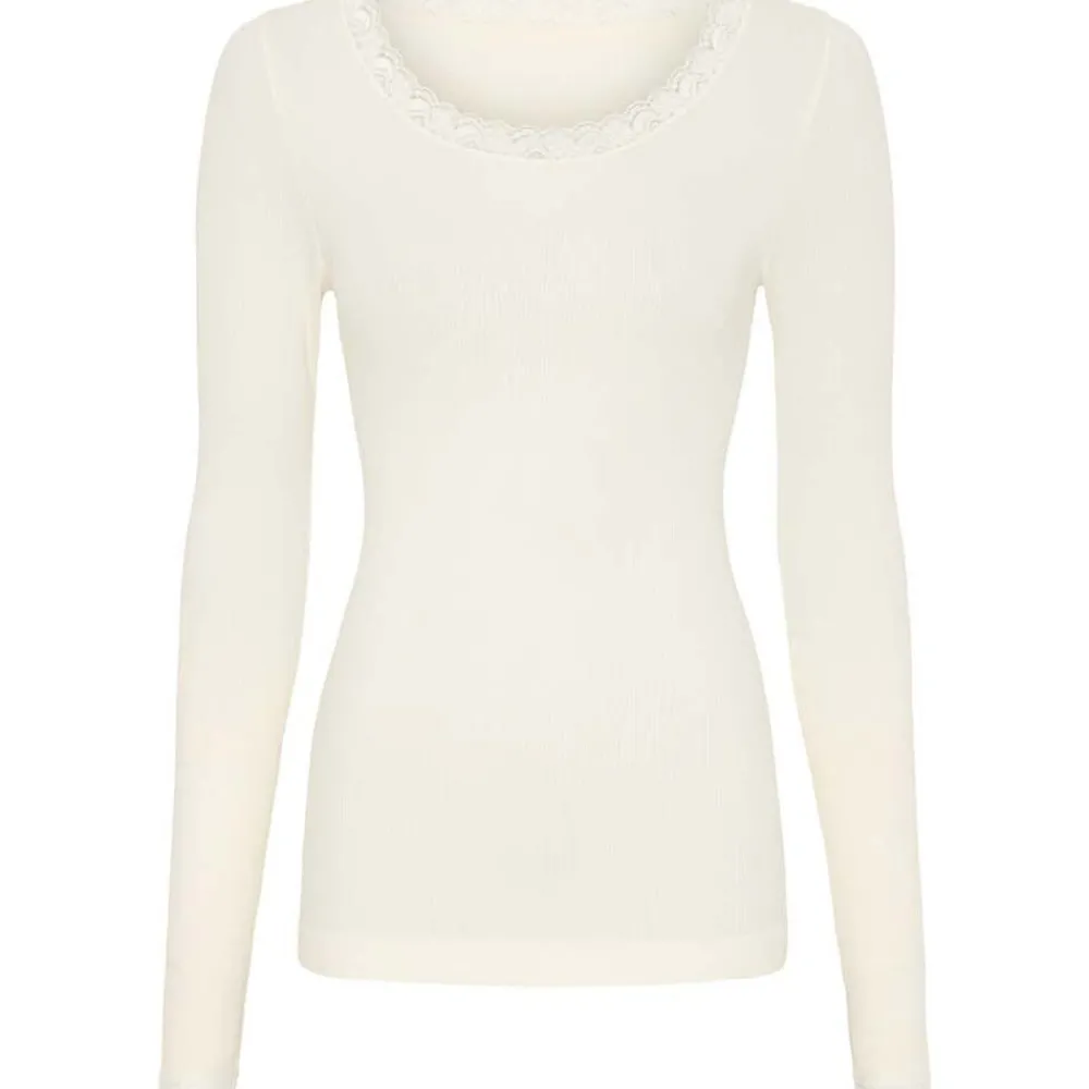 Online Tim & Simonsen Tim & Simonsen Frida Rib Top Ls - Panna Antal