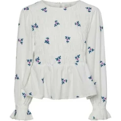 Cheap YAS Y.A.S. Mila Ls Shirt - Star White Antal